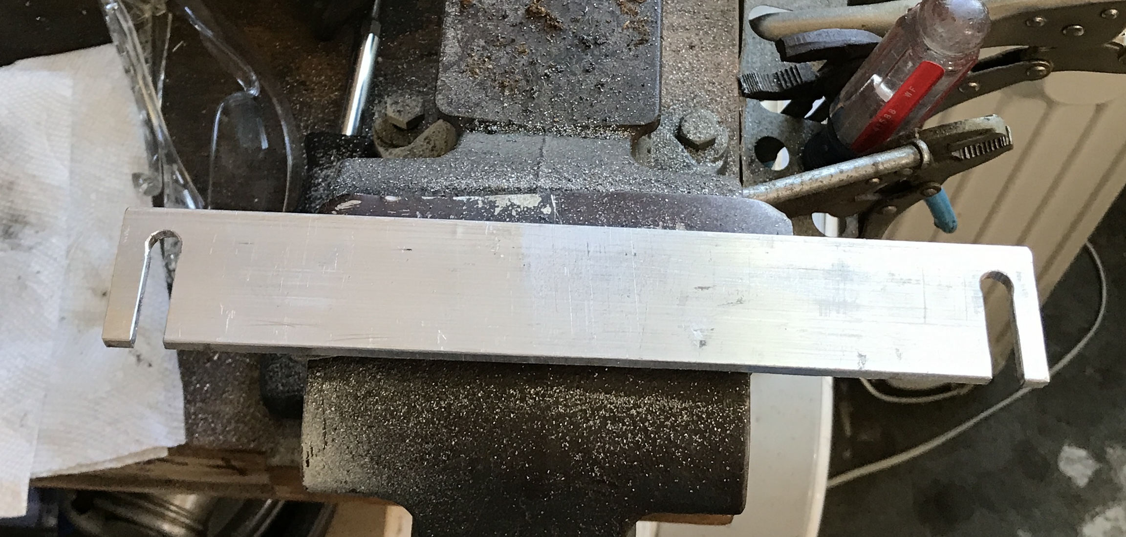 The repaired mounting plate